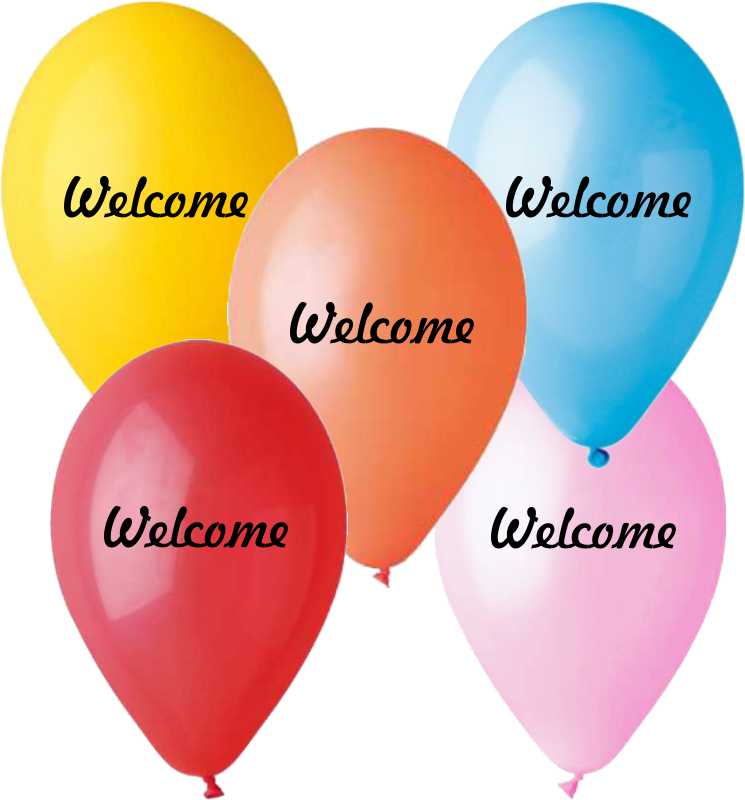 13″ Μπαλόνι Welcome (25 τεμ) 