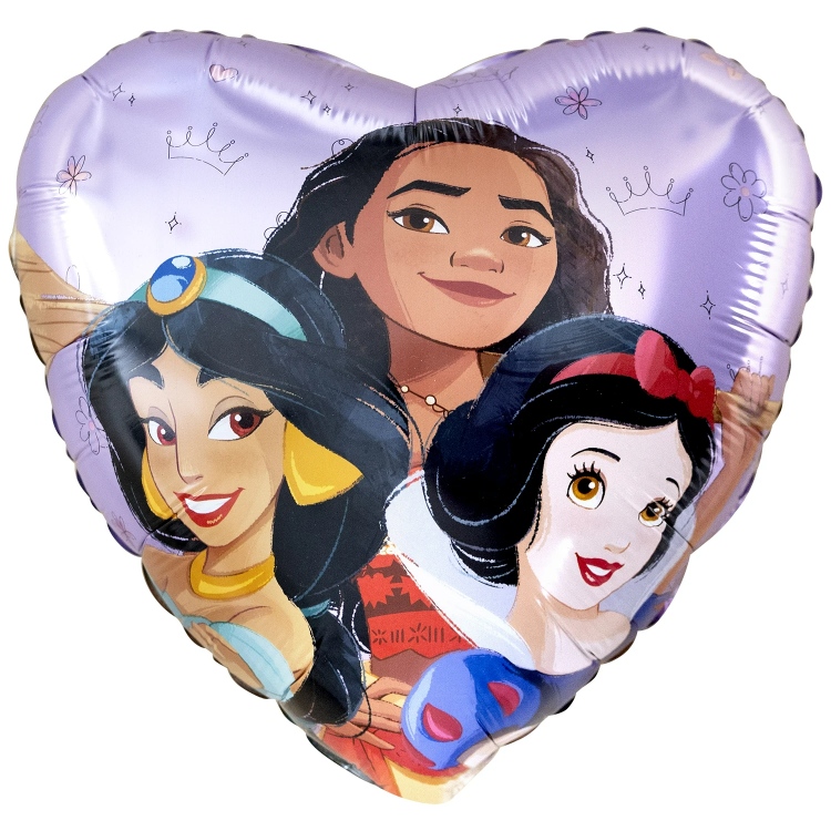 Μπαλόνι Foil Καρδιά Πριγκίπισσες Disney 45εκ.