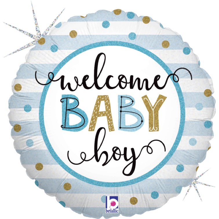  18” Μπαλόνι Welcome Baby Boy