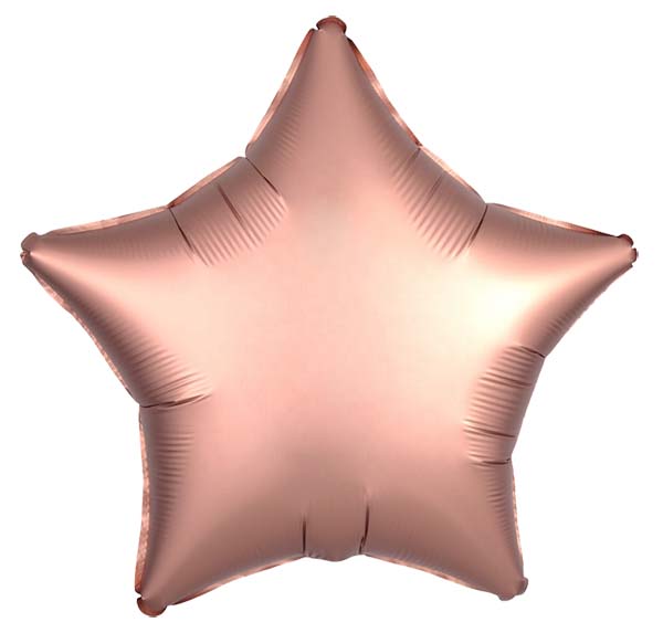 Μπαλόνι Foil Rose Gold Αστέρι 45εκ.
