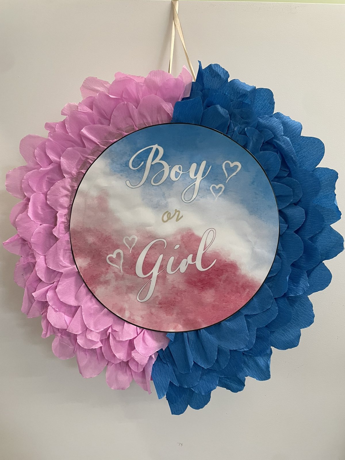 Πινιάτα στρόγγυλη Gender reveal