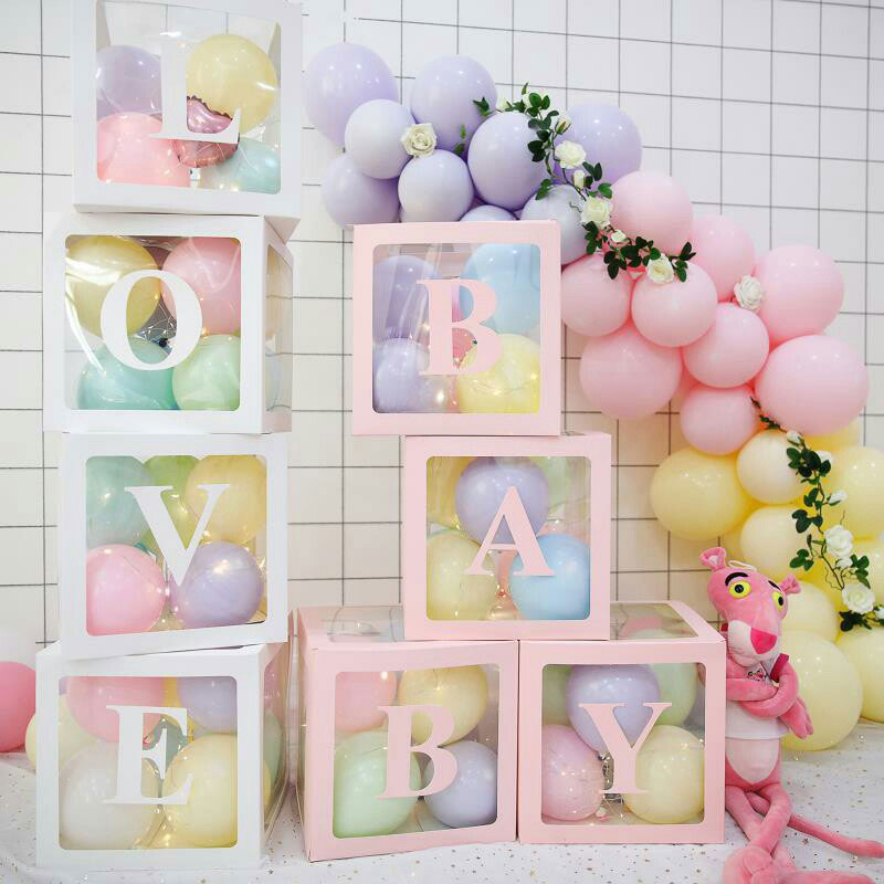 Balloon Love box λευκό | 4 τεμάχια