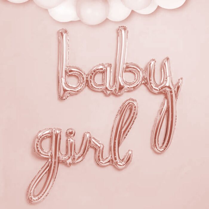 Μπαλόνι Baby Girl- Λέξη 100 εκατοστά