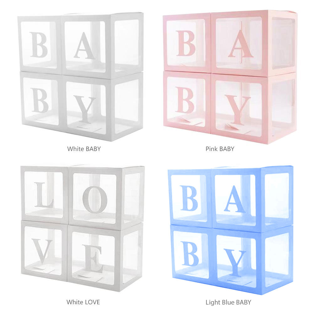 Balloon Love box λευκό | 4 τεμάχια