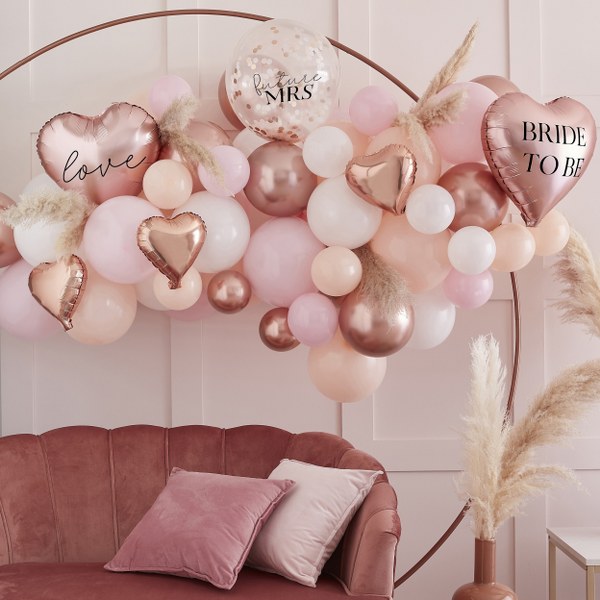  DIY Γιρλάντα με Μπαλόνια Bride to be (65 τεμ)