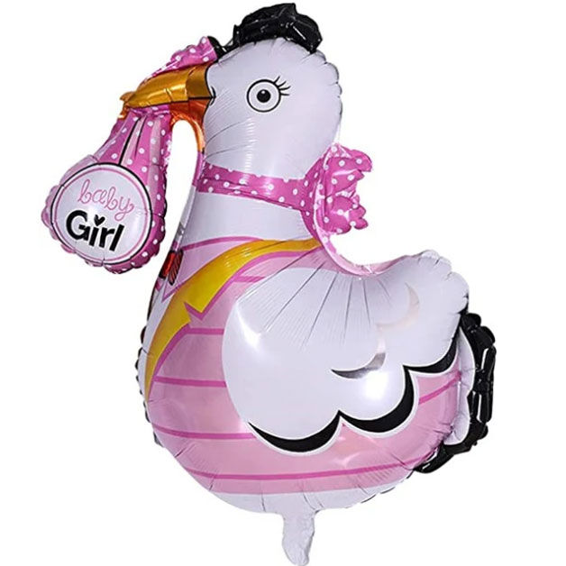  Μπαλόνι πελαργός It's a girl (Συσκευασμένο)