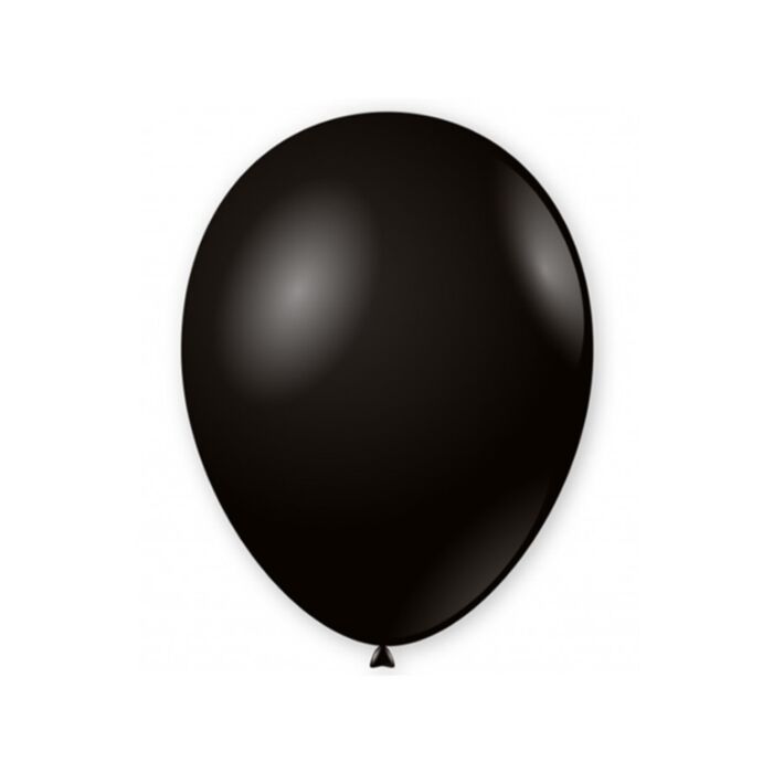 Μπαλόνια Latex Μαύρο Ματ 26εκ.