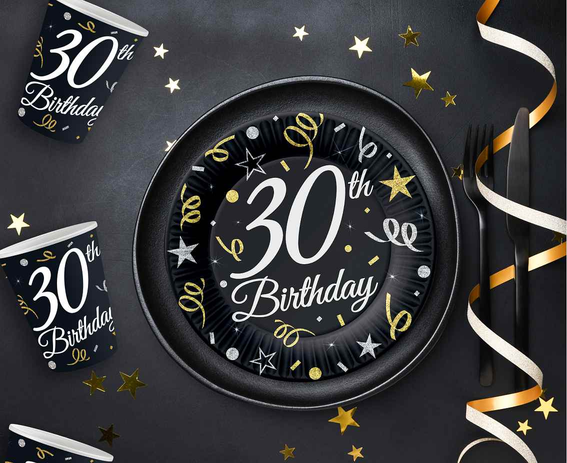  Πιάτα γλυκού 30th Birthday (6 τεμ)