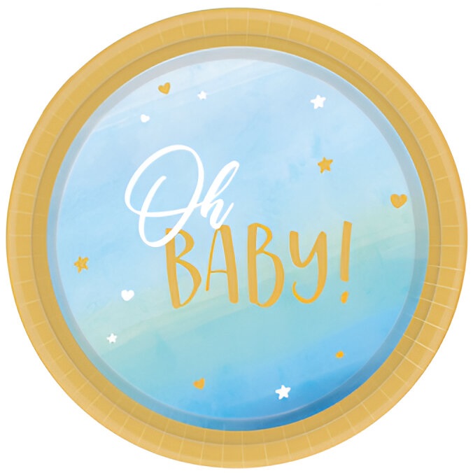 Πιάτα Φαγητού Oh Baby Boy (8 τεμ.)