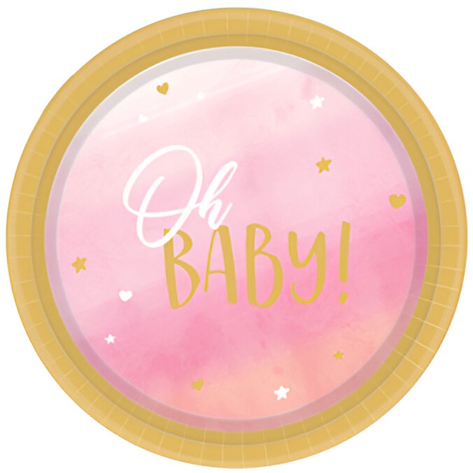 Πιάτα Φαγητού Oh Baby Girl (8 τεμ.)