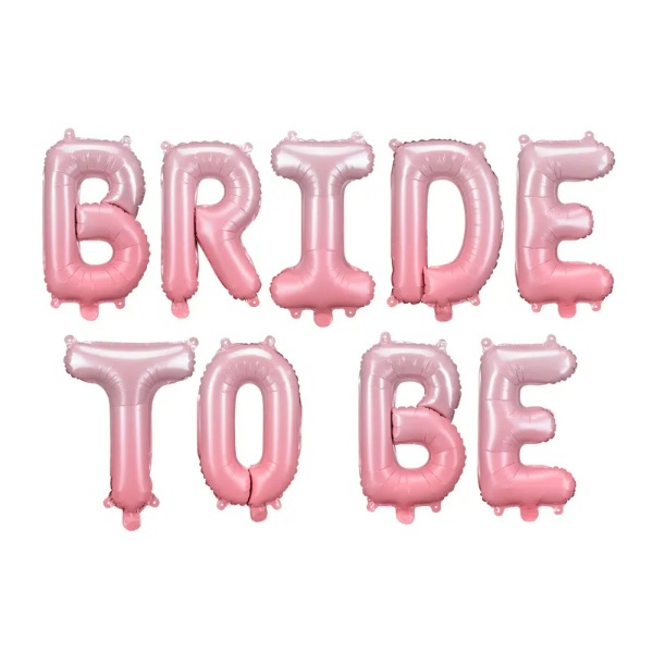  Σετ Μπαλόνια “Bride to be” ροζ όμπρε (9 τεμ)