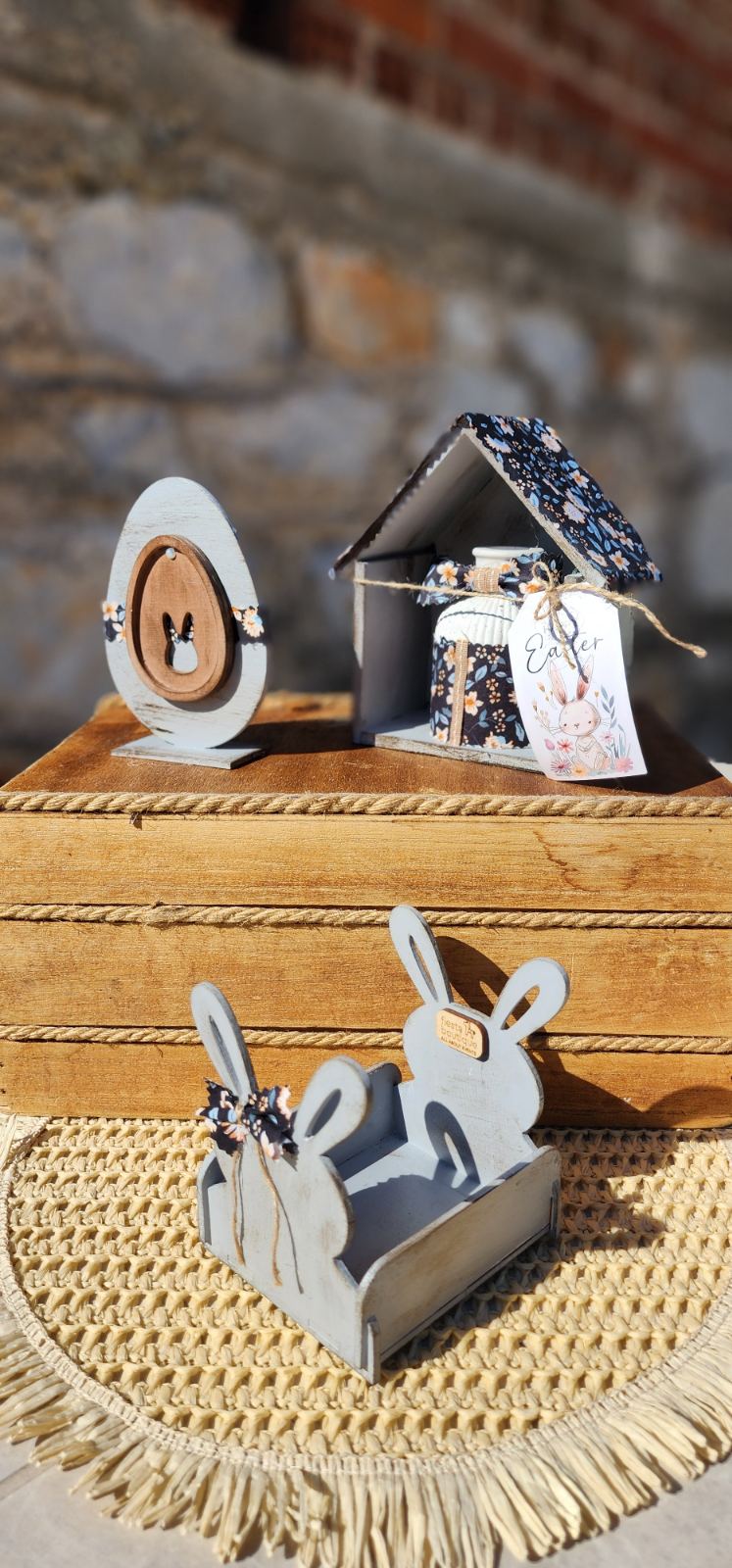 Easter Wooden Collection: Χειροποίητα Ξύλινα Πασχαλινά Διακοσμητικά