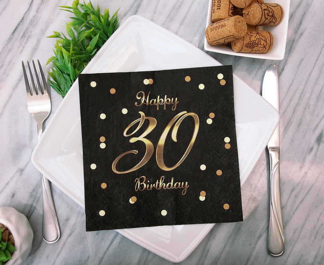  Χαρτοπετσέτες πάρτυ 30th Birthday (20 τεμ)