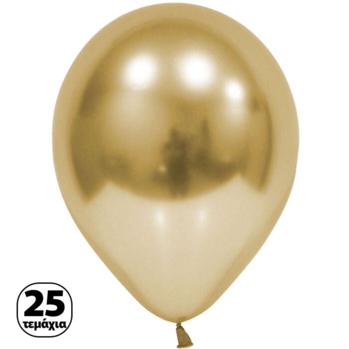Μπαλόνι 30 εκ. Χρυσό Bronze chrome 25 τεμάχια